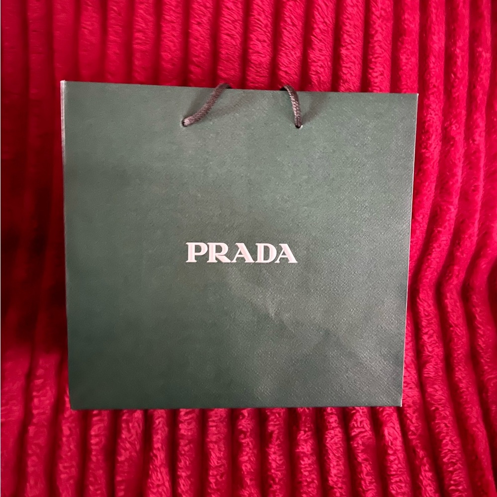Prada Forest Green Gift Bag